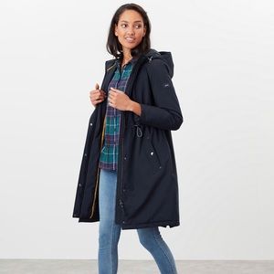 💙NWT Joules Charlbury waterproof raincoat with padded lining in Deep Navy ⚓️